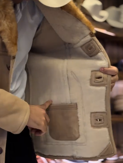 Western Shearling Ranch Coat