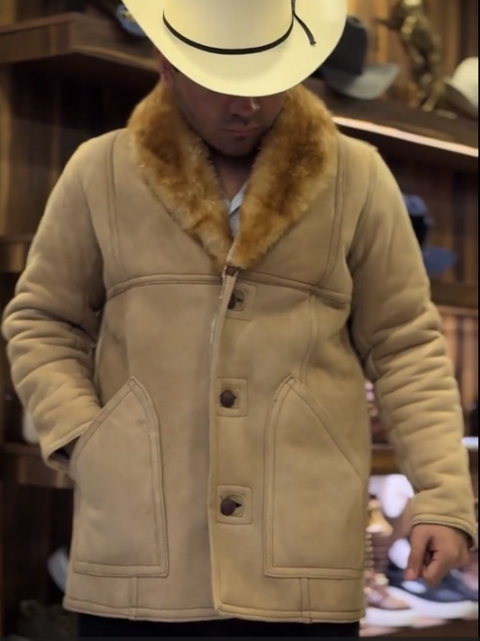 Western Shearling Ranch Coat
