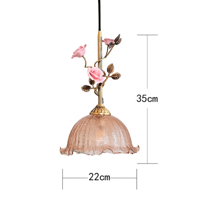 All Copper Retro Flower Chandelier