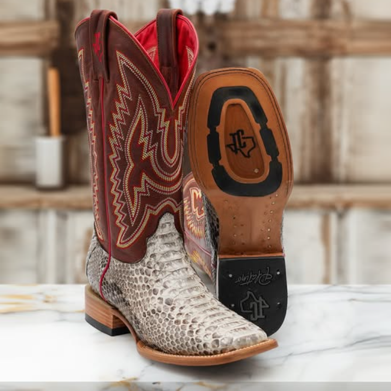 Men's Mink Python Tan Boots