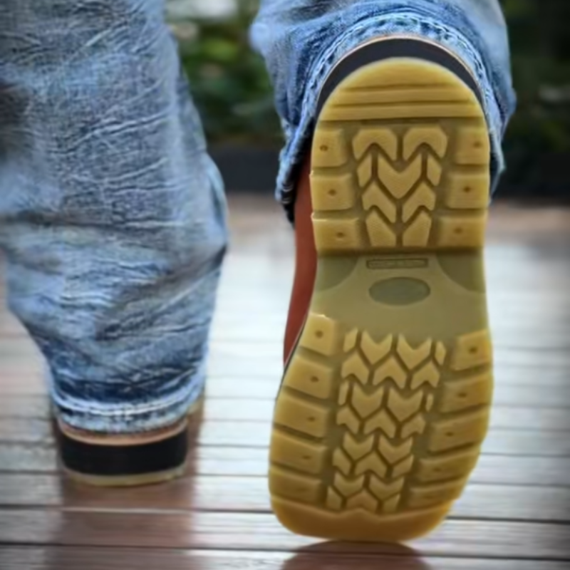 Classic Leather Cowboy Boots-Coffee