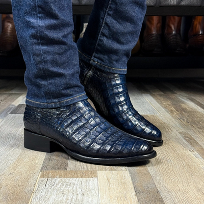 Full Alligator Oval Boots