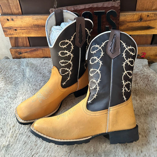 Rancho Barbed Wire Cowboy Boots (New Release Pre-order)