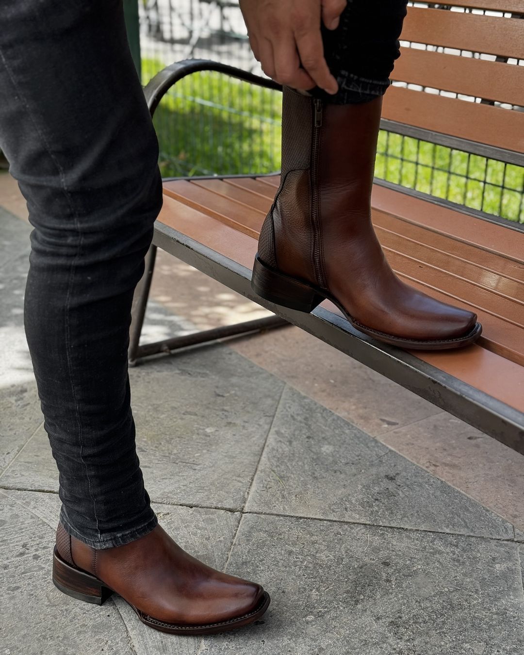 Classic Brown Leather Western Boot