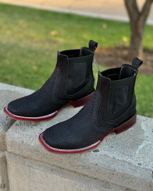 Charro Snake Chelsea Boots