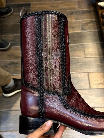 Men's Genuine Ostrich Leather Boots