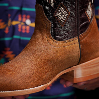Brown Vintage Cowhide Boots