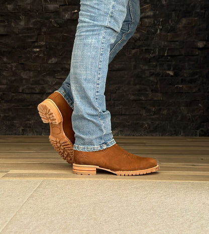 Rugged Handmade Mexican Suede Boots