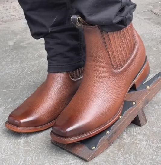 Handmade Deerskin Boots-Round