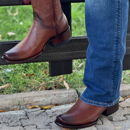 Dallas Denim Deerskin Boots