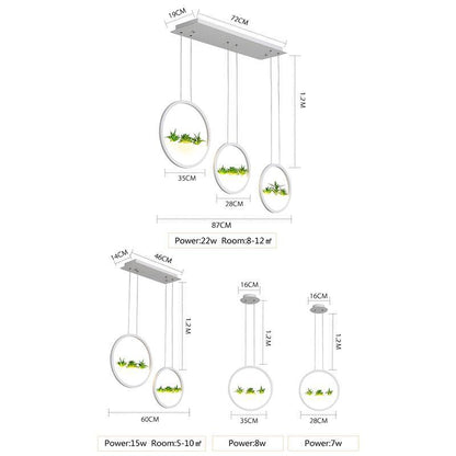 Freja - Round Planter Chandelier