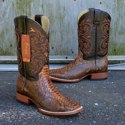 Python Cognac MD Square Toe